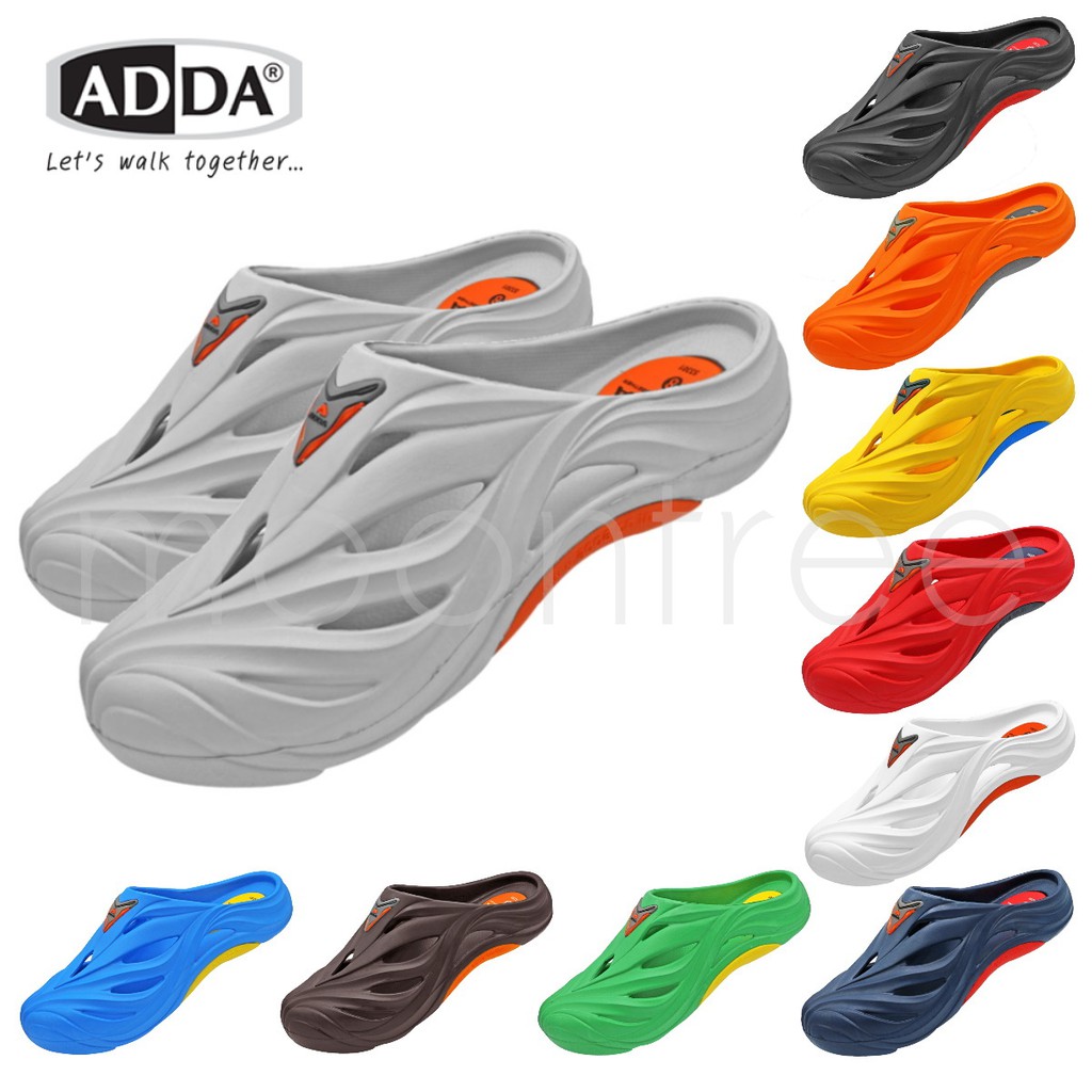 ภาพหน้าปกสินค้าADDA 53301 รองเท้าแตะ รองเท้าลำลอง สำหรับผู้ชาย แบบสวม รุ่น ไซส์ 7-10 สี ดำ น้ำเงิน น้ำตาล เทา เขียว กรม ส้ม แดง ขาว