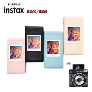 《ครบทุกสี》อัลบั้มInstax SQ สแคว 3.5*3นิ้ว แบบสอด 64+1 รูป ปกหนังPU มี4สี photo card อัลบั้มการ์ด