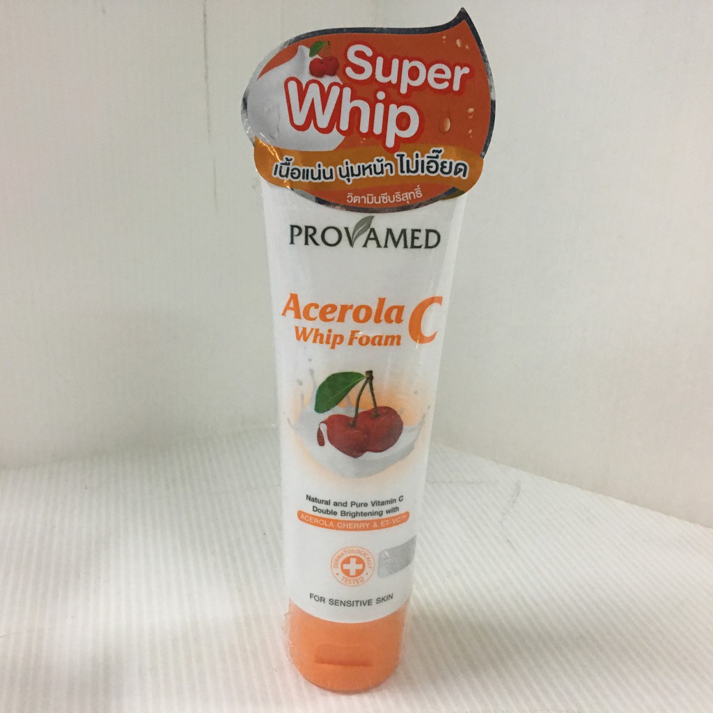 provamed-acerola-c-whip-foam-โปรวาเมด-อะเซโรล่า-ซี-วิปโฟม-ผลิตภัณฑ์ทำความสะอาดผิวหน้าล้ำลึก-80-กรัม