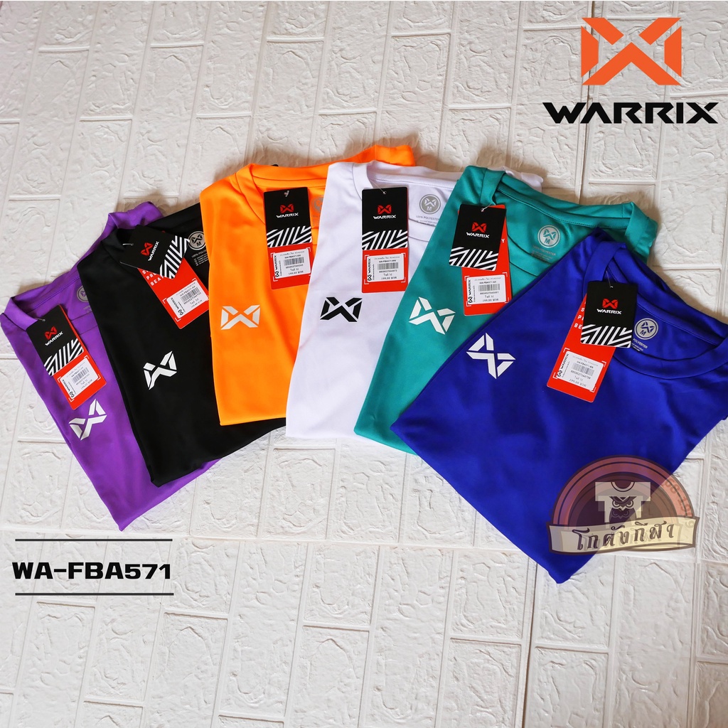 warrix-เสื้อกีฬาสีล้วน-เสื้อฟุตบอล-wa-fba571-สีเขียวสะท้อน-g2-วาริกซ์-วอริกซ์-ของแท้-100