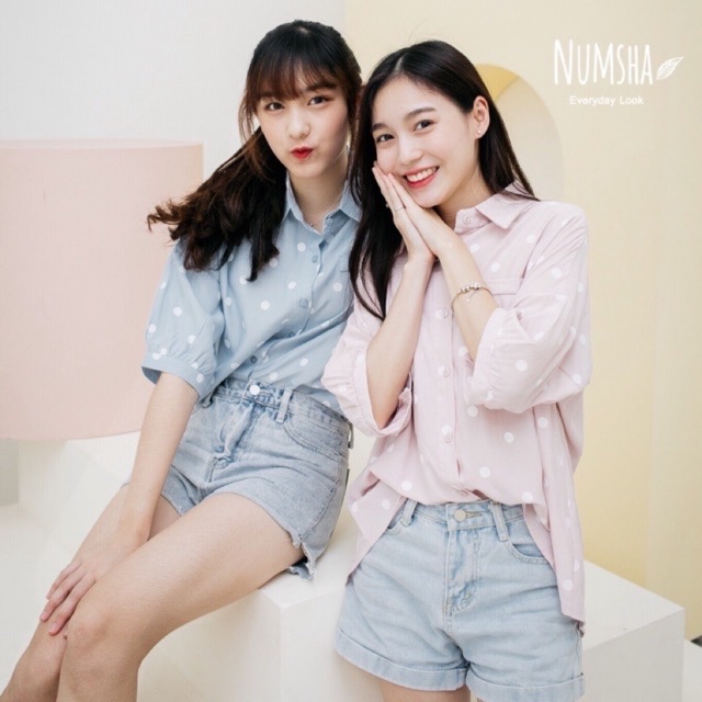 เสื้อเชิ้ต แบรนด์ numsha | Shopee Thailand