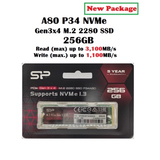 SSD SP A80 Super-fast PCIe NVMe Gen3x4 P34A80 256GB, 512GB และ 1TB 2TB