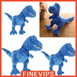 [finevips] ตุ๊กตาไดโนเสาร์ไทแรนโนซอรัส ตุ๊กตายัดไส้ ของเล่นไดโนเสาร์ แบบนิ่ม สีฟ้า 30 ซม.