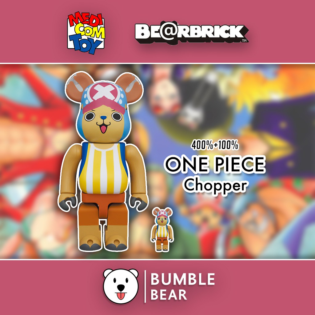 ของแท้, พร้อมส่ง‼️] 400%+100% Bearbrick Tony Tony Chopper