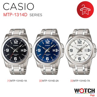 สินค้า CASIO STANDARD นาฬิกาผู้ชาย สายสแตนเลส รุ่น MTP-1314D MTP-1314D-1A MTP-1314D-2A MTP-1314D-7A