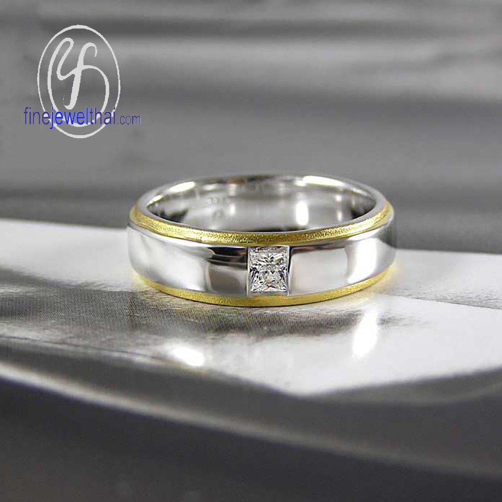 finejewelthai-แหวนเพชร-แหวนเงินแท้-แหวนหมั้น-แหวนแต่งงาน-diamond-cz-silver-ring-r1171cz-2