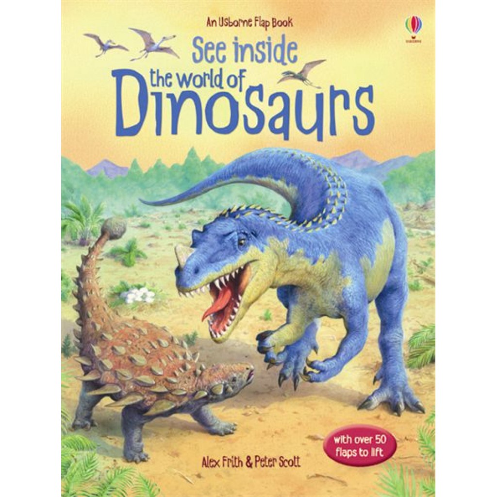 พร้อมส่ง-หนังสือบอรดบุ๊ค-usborne-see-inside-the-world-of-dinosaurs