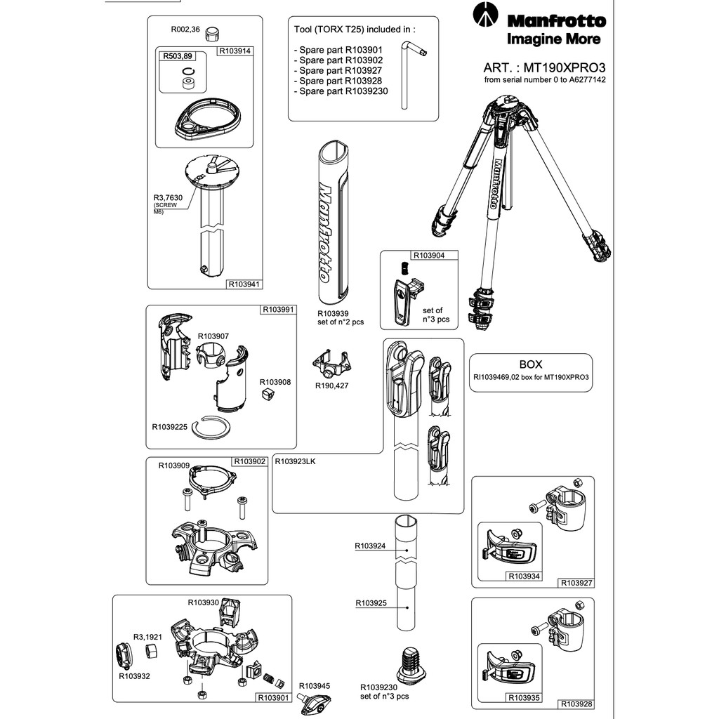 ขาตั้งกล้องพร้อมกระเป๋า-190-aluminium-3-section-tripod-manfrotto-toptable-กางราบ-ประกันศูนย์-10-ปี