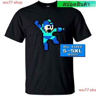 wu77 shop New Hot Fashion Tshirts Rockman Megaman 8 Bit Nes T Shirt Black 100% Cotton New Popular Tee For Mens/Boys sale