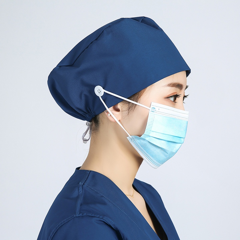 หมวกผ่าตัด-ปักลาย-สามารถปรับได้-เหมาะกับใส่ทํางานหมอ-พยาบาล-สําหรับผู้ชาย-และผู้หญิง
