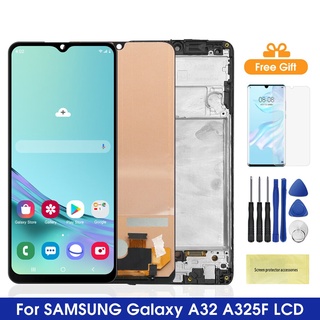 Aaa+ หน้าจอแสดงผล Lcd A32 พร้อมกรอบ สําหรับ Samsung Galaxy A32 4G A325 A325F A325F/DS