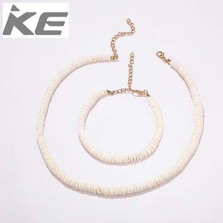 Jewelry Exaggerated Creative Irregular Crushed Shell Necklace Bracelet Set for girls for women