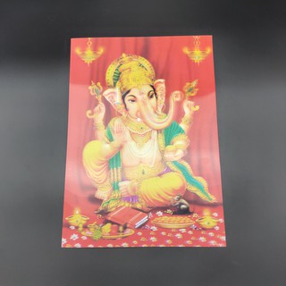 ภาพวาดสามมิติ พระพุทธรูป 24ซม*34ซม