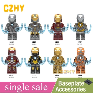 Iron man Bricks Collection Minifigures Building Blocks Toys Super Heroes Figure Sets X0254