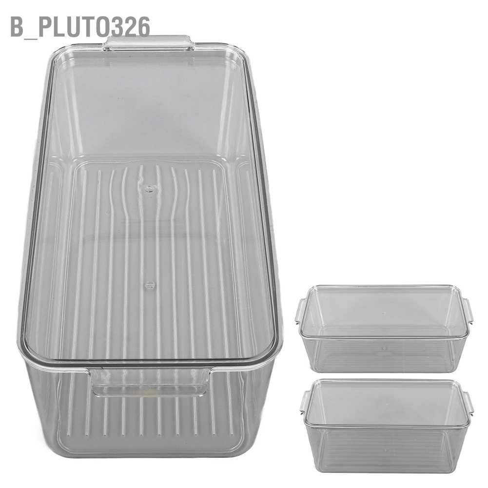 b-pluto326-plastic-storage-box-stackable-refrigerator-kitchen-clear-fruit-vegetable-preservation