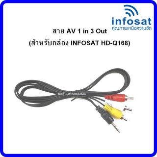 ภาพหน้าปกสินค้าสาย AV 1 in 3 Out (สำหรับกล่อง INFOSAT HD- Q168 และe168 ) ซึ่งคุณอาจชอบสินค้านี้
