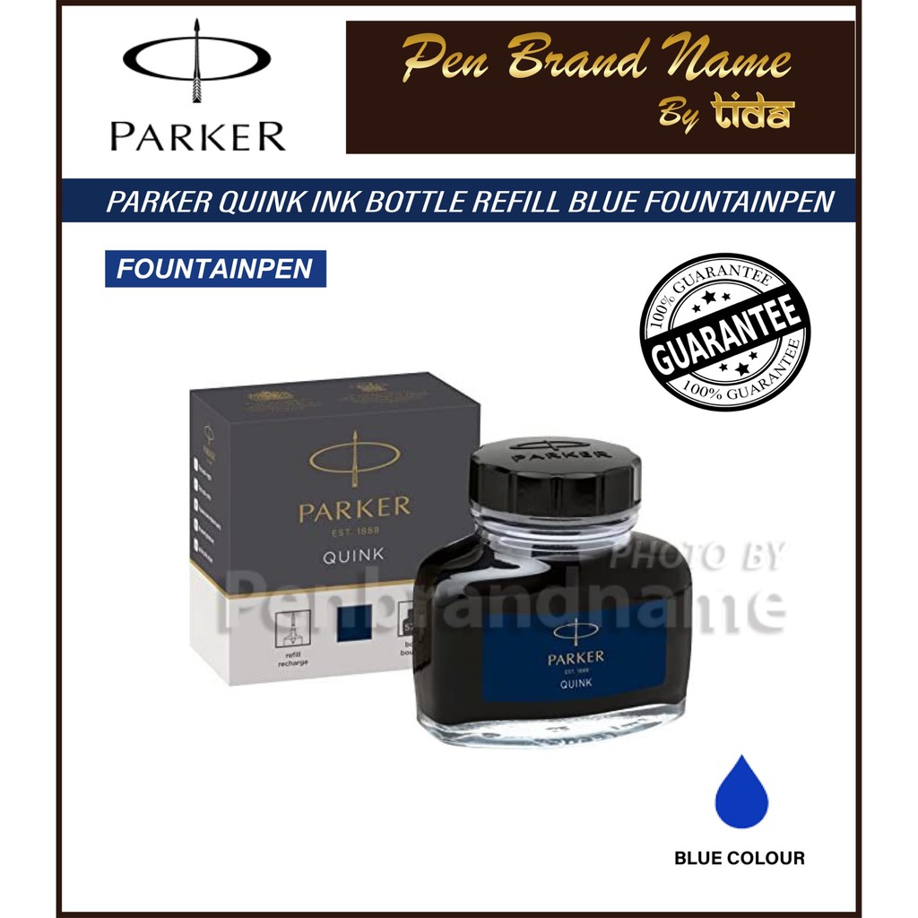 Parker Quink Ink Bottom Refill Blue / Black FP หมึกซึมขวด สีน้ำเงิน ...