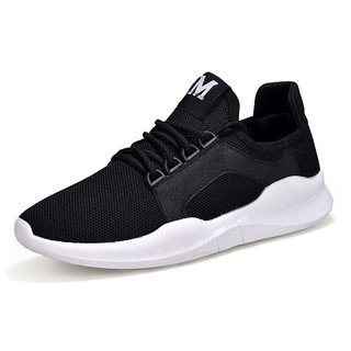 สินค้า Sport Casual Sneaker รองเท้าผ้าใบ รองเท้าผ้าใบผู้ชาย No.1801 (Black)