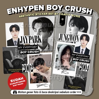 ใหม่! Enhypen BOY CRUSH AESTHETIC STICKER SET DECO CASE HP AESTHETIC STICKER KPOP JOURNAL