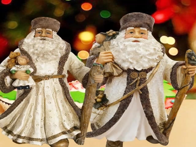 เสื้อคลุมซานต้าคลอส-สีขาวเข้ม-ประติมากรรมเรซิ่น-ชายชรา-คริสต์มาส-สําหรับเด็กผู้หญิง-ผู้ชาย