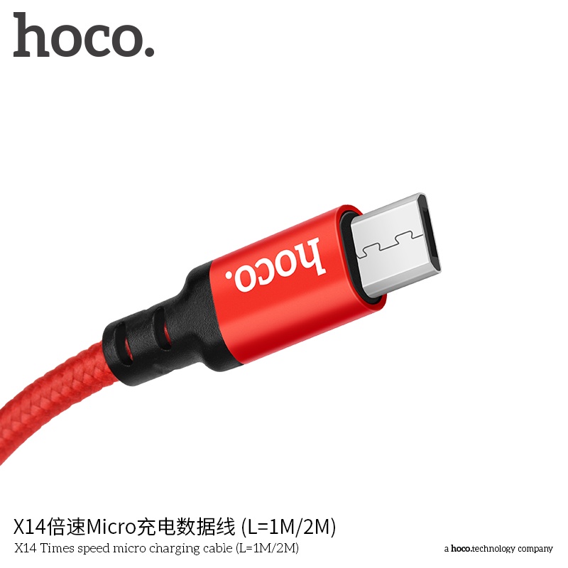 hoco-สายชาร์จ-รุ่น-x14-สายยาว1-2m-มีทุกรุ่น-รองรับอุปกรณ์มือถือทุกรุ่น-สายถัก-คุณภาพเยี่ยม-ชาร์จเร็ว-ชาร์จไว