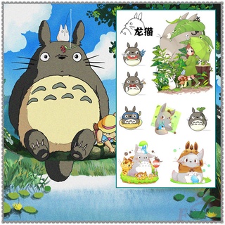 ✿ Tonari no Totoro - Miyazaki Hayao Anime My Neighbor Totoro Mini Temporary Tattoo สติ๊กเกอร์ ✿ 1Sheet Waterproof Tattoos for Sexy Arm Clavicle Body Art Hand Foot
