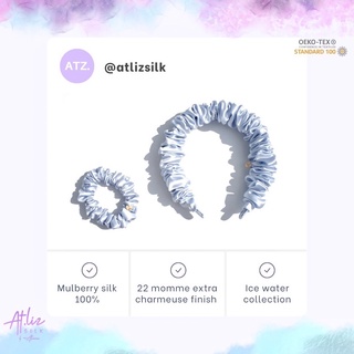 ยางรัดผมผ้าไหม Atlizsilk Mulberry silk mini 22momme scrunchies