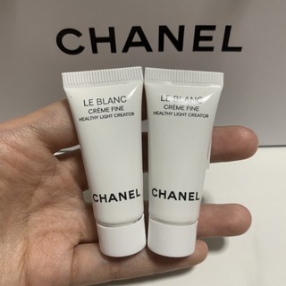 แท้💯 Chanel Le blanc creme fine &amp; serum healthy light creator 5ml