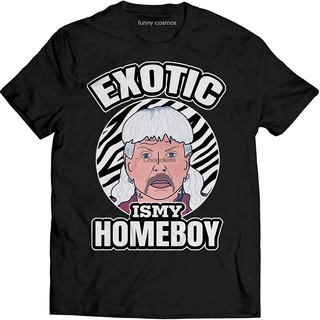 T-shirt  เสื้อยืด พิมพ์ลาย Exotic Is My Homeboy Funny Joe Lovers สําหรับผู้ชายS-5XL