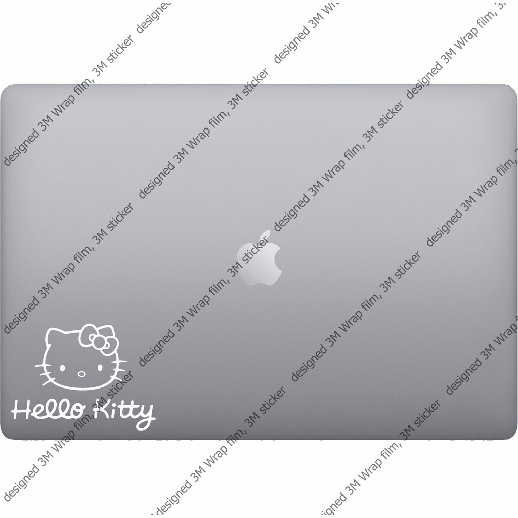hellow-kitty2-สติ๊กเกอร์-3m-ลอกออกไม่มีคราบกาว-removable-3m-notebook-labtop-sticker-สติ๊กเกอร์ตกแต่ง-โน๊ตบุ๊ค