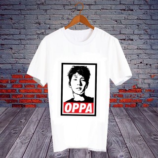 เสื้อยืดสีขาว สั่งทำ แฟนคลับ Fanmeeting ศิลปินเกาหลี โอปป้า พัคแฮจิน Oppa Park Hae Jin  - OPA51