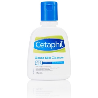 Cetaphil Gentle Skin Cleanser 125ml เซตาฟิล ผลิตภัณฑ์ทำความสะอาดผิวอย่างอ่อนโยน โฟมล้างหน้า