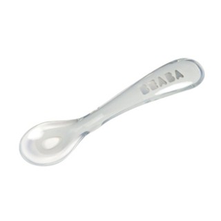 ช้อนซิลิโคนด้ามสั้น BEABA 2nd Age Soft Silicone Spoon - Grey