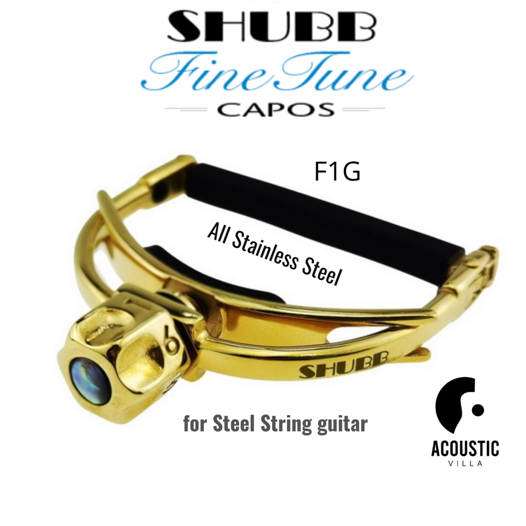 SHUBB カポタスト　F1ゴールド　美品 SHUBB カポタスト F1ゴールド 美品 SHUBB F1g FineTune capo gold