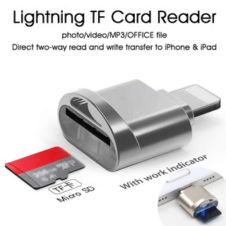 เครื่องอ่านการ์ด Micro SD TF Card Reader for Phone&Pad, ถ่ายโอนไฟล์วิดีโอรูปภาพ