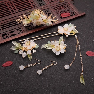 ของแท้ กิ๊บติดผม รูปมงกุฎลิลลี่แห่งวัลเลย์ Fu Hanfu แฮนด์เมด สไตล์โบราณ คลาสสิก เครื่องประดับ สําหรับผู้หญิง
