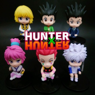 โมเดล Hunter x Hunter ขนาด 8 Cm จำนวน 6 ตัว ราคาถูกมาก ตัวละครหลักครบ งานสวย พร้อมส่งทันที น่ารักมาก