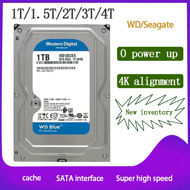 wd Original stock new Internal hard drive Desktop PC HDD 1TB1.5TB 2TB