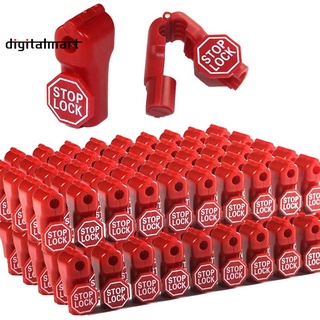 Peg Hook Lock Stop Lock 100 Pcs Plastic Red Stop Lock Anti-Theft Lock