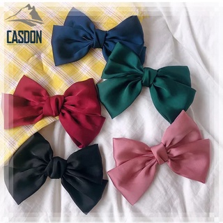 CASDON-โบว์ติดผมแฟชั่น ผ้าไหมซาตินขนาดใหญ่ รหัส TY-BOW01 พร้อมส่ง