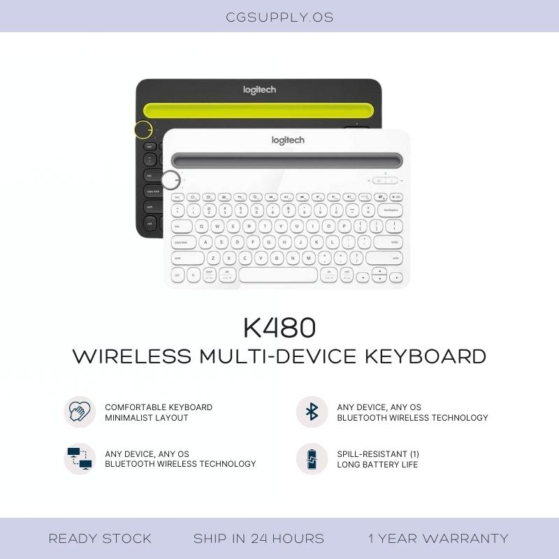 K480 คีย์บอร์ดหลายอุปกรณ์ไร้สาย | Shopee Thailand