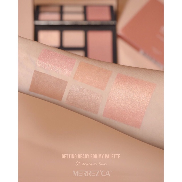 merrezca-palette-สีทาตาพร้อมปัดแก้มเมอเรสก้า