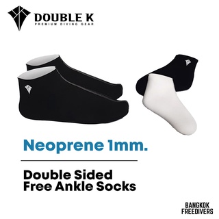 Double K l Freediving Socks Neoprene 1 mm  - ถุงเท้าดำน้ำดับเบิ้ล เค นีโอพริน หนา 1 mm.