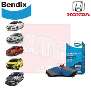 Bendix (GCT) ผ้าเบรค honda jazz city freed brio mobilio ฮอนด้า แจ๊ส ซิตี้ ฟรีด บริโอ้ โมบิลิโอ General CT เบ็นดิก