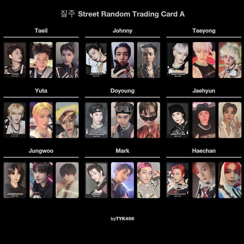 พร้อมส่ง nct 127 2 baddies random trading card set a ver b ver แจฮ