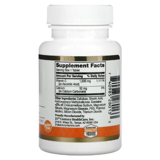 ภาพสินค้าวิตามินซี Century 1000 mg เพิ่มภูมิคุ้มกัน บำรุงผิวพรรณ จากร้าน t1_gummy.health_shop บน Shopee ภาพที่ 2