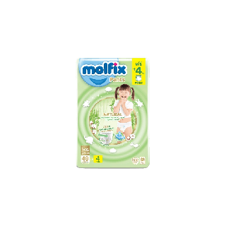 โปรโมชั่น : Molfix ผ้าอ้อมเด็ก โมลฟิกซ์ เนเชอรัล แพ้นส์ XXL 484 ชิ้น