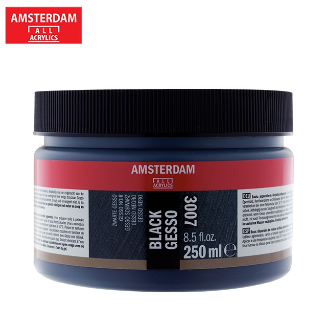 amsterdam-สื่อผสมสีอะครีลิค-aac-gesso-black-250ml-1-กระปุก