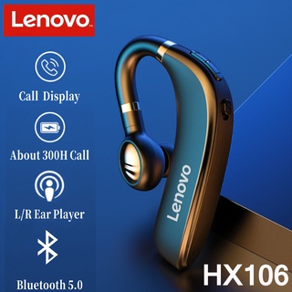 Lenovo หูฟังบลูทูธไร้สาย 5.0 แบตเตอรี่ 20 ชั่วโมง ความจุแบตเตอรี่ 160mAh พร้อมไมโครโฟน