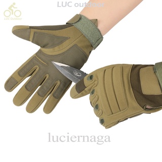 [LUC] ถุงมือ แบบครึ่งนิ้ว กันลื่น สไตล์ทหาร สําหรับขี่จักรยาน เล่นกีฬากลางแจ้ง